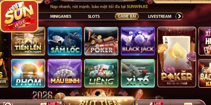 Sơ lược game bài Sunwin