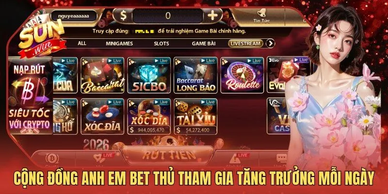 Cộng đồng anh em bet thủ tham gia tăng trưởng mỗi ngày