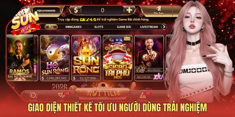 Giao diện thiết kế tối ưu người dùng trải nghiệm